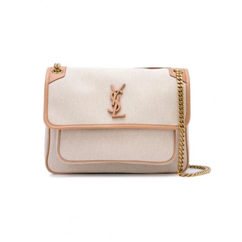 Yves Saint Laurent IN CANVAS EN LEER Y698894H Abrikoos