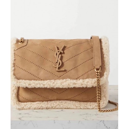 Yves Saint Laurent IN Kasjmier EN GLAD LEER Y533037 bruin