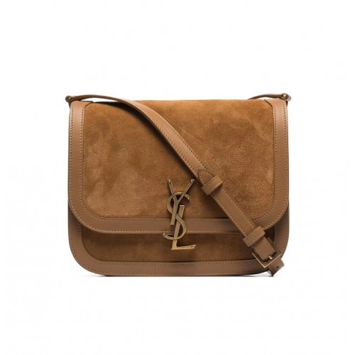 Yves Saint Laurent IN SUÈDE EN GLAD LEER Y535025E bruin