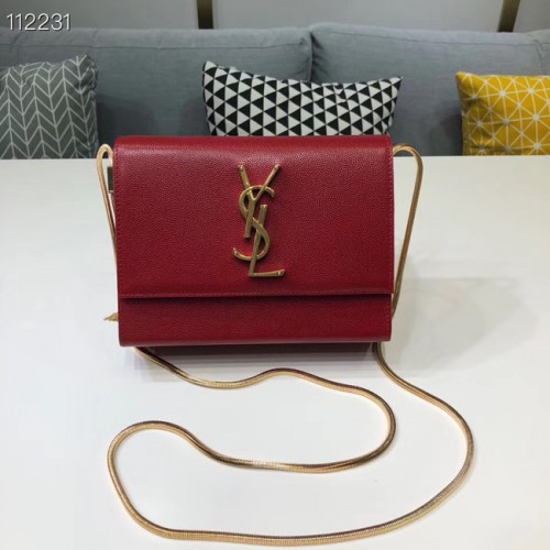 Yves Saint Laurent Kate mini Original leren schoudertas Y593122 rood