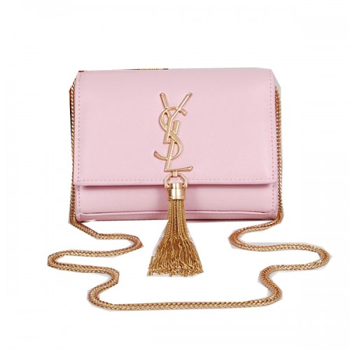 Yves Saint Laurent MINI Monogramme Cross-body Schoudertas Lichtroze