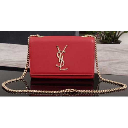 Yves Saint Laurent Monogramme Cross-body schoudertas 1311228 rood