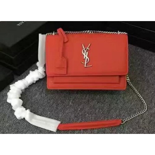 Yves Saint Laurent Monogramme schoudertas Y3370 rood