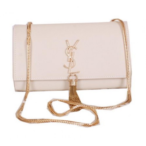 Cross-body schoudertas Yves Saint Laurent Monogramme Y7130 gebroken wit