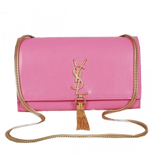 Cross-body schoudertas Yves Saint Laurent Monogram Y7130 roze