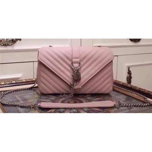 Yves Saint Laurent Small Classic Monogram Flap Bag Y20167 Roze