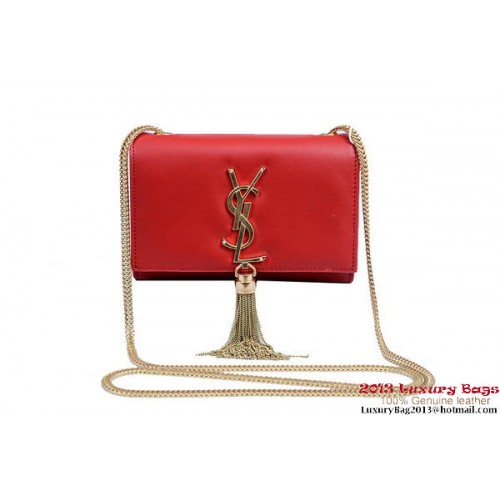 Yves Saint Laurent Small Monogramme Cross-body schoudertas 1834B rood