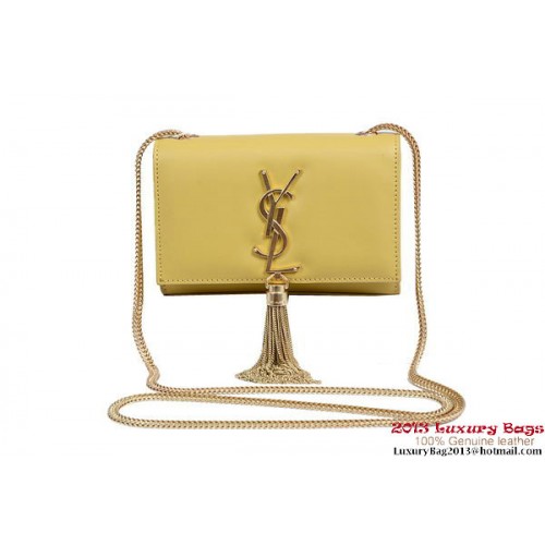 Yves Saint Laurent Small Monogramme Cross-body Schoudertas 1834B Geel