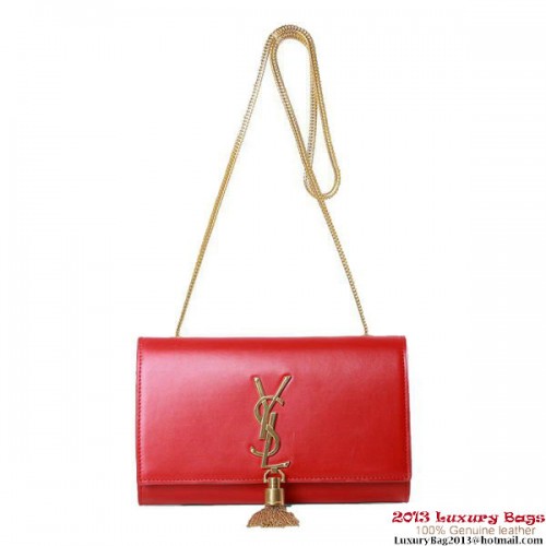 Yves Saint Laurent Small Monogramme Cross-body schoudertas 5475 rood