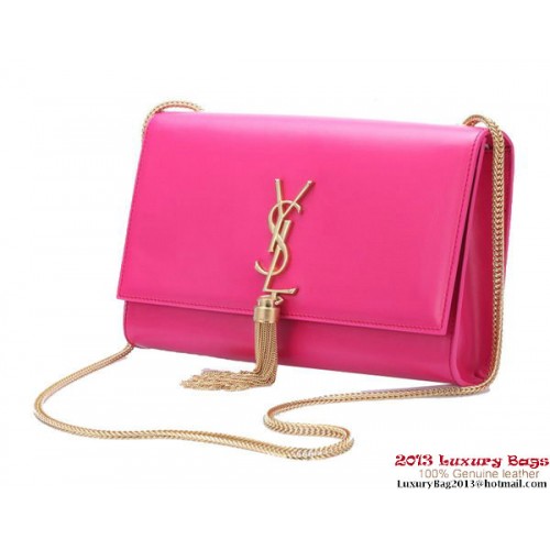 Yves Saint Laurent Small Monogramme Cross-body schoudertas Y042 Perzik