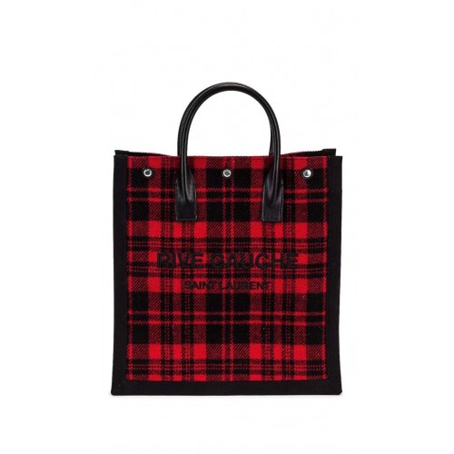 Yves Saint Laurent Tote Book LINNEN boodschappentas Y509416 rood