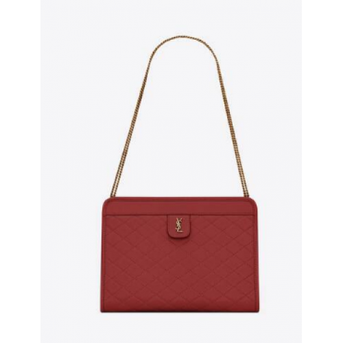 Yves Saint Laurent VICTOIRE BABY KOPPELING IN LEER Y357361 rood