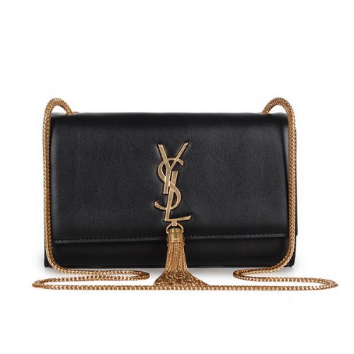 Yves Saint Laurent mini Monogram Crossbody Schoudertas 326076 Zwart
