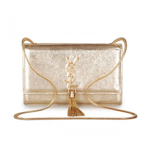 Yves Saint Laurent mini Monogram Cross-body schoudertas 326076 goud