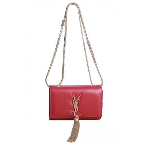 Yves Saint Laurent mini Monogramme Cross-body schoudertas 5478 rood