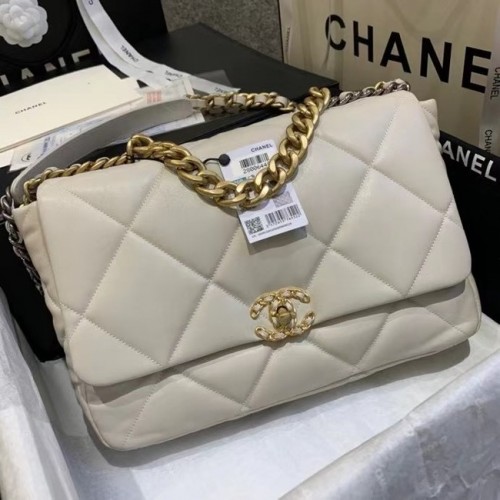 chanel 19 grote kleptas AS1160 AS1161 AS1162 Gebroken wit